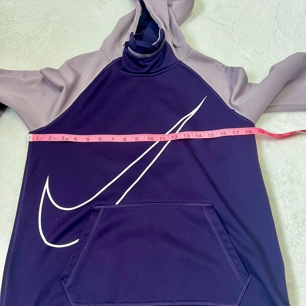 Nike Dri-Fit Lavender 'Swoosh' Logo Hooded Sweatshirt - Small - Picture 8 of 8